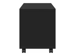 Móvel com rodas 72x33x42,5 cm derivados de madeira preto