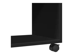 Móvel com rodas 72x33x42,5 cm derivados de madeira preto