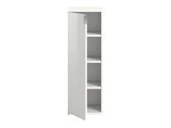 Móvel de Armazenamento BODITE – 1 porta – Branco laqueado – Compacto e moderno