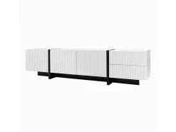 Móvel de arrumação, móvel para televisor de 190 cm, 3 portas, 2 gavetas