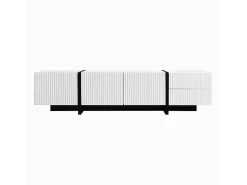 Móvel de arrumação, móvel para televisor de 190 cm, 3 portas, 2 gavetas
