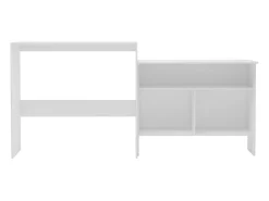 Móvel de bar com 2 tampos branco 130x40x120 cm PT589022