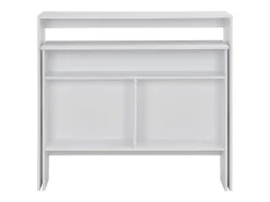 Móvel de bar com 2 tampos branco 130x40x120 cm PT589022