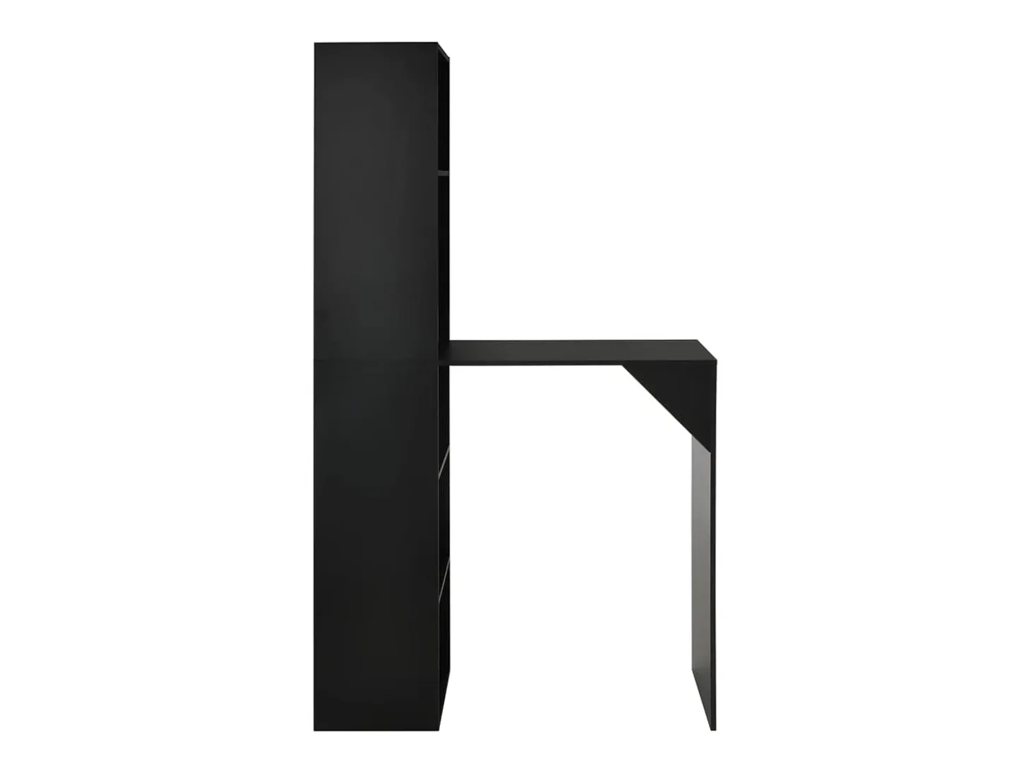 Móvel de bar com armário 115x59x200 cm preto PT984443