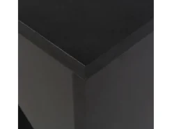 Móvel de bar com prateleira movível preto 138x39x110 cm PT700353
