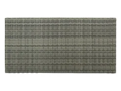 Móvel de bar com prateleiras 120x60x110 cm vime PE cinzento PT169507