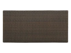 Móvel de bar com prateleiras 120x60x110 cm vime PE castanho PT329964