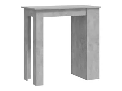 Móvel de bar com prateleira 102x50x103,5 cm cinza cimento PT794328