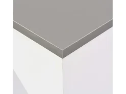 Móvel de bar com prateleira movível branco 138x39x110 cm PT922594