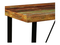 Móvel de bar em madeira reciclada maciça 120x60x107 cm PT738940