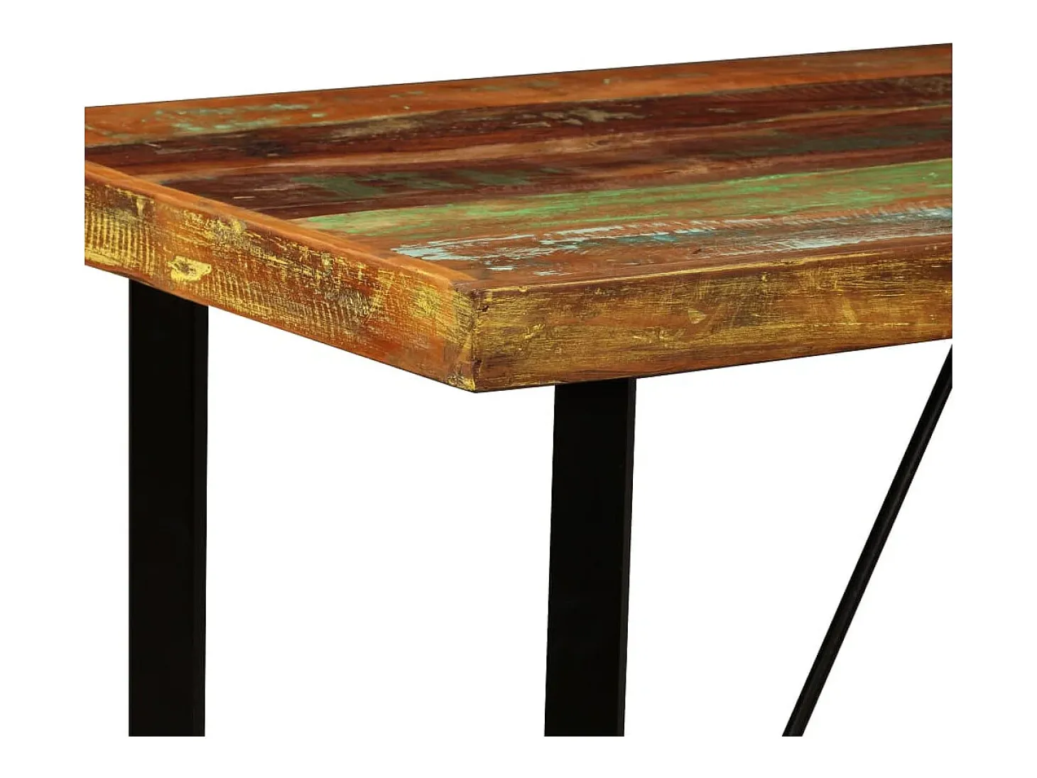 Móvel de bar em madeira reciclada maciça 120x60x107 cm PT738940