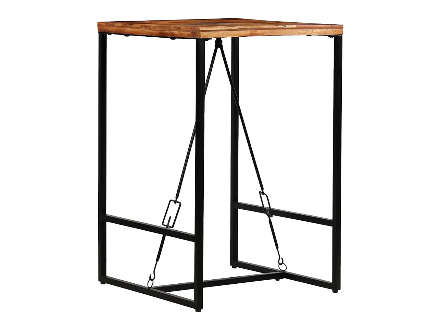 Móvel de bar em madeira recuperada maciça 70x70x106 cm PT732717