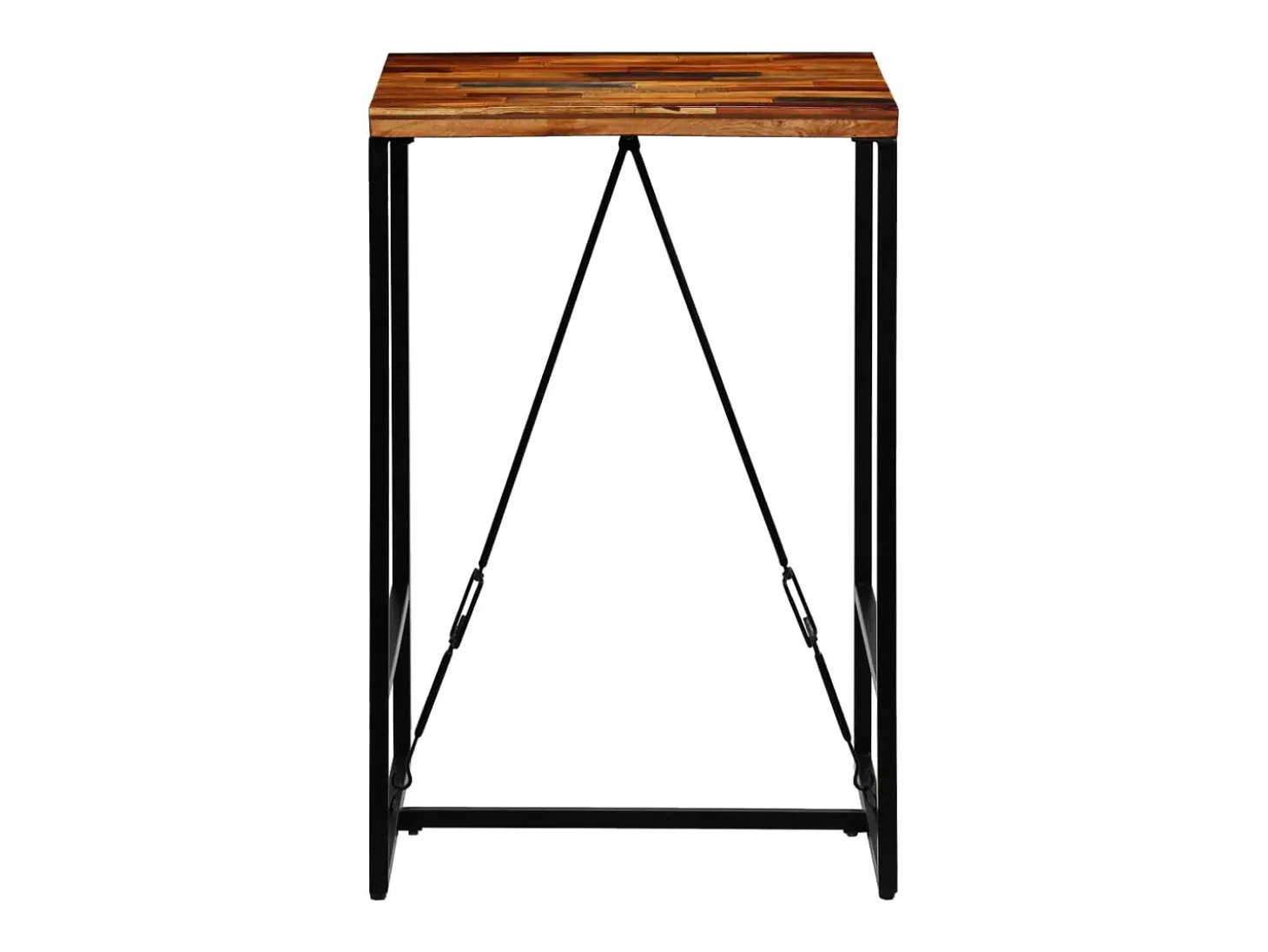 Móvel de bar em madeira recuperada maciça 70x70x106 cm PT732717