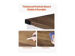 Móvel de Bar para Café SucceBuy, 80 x 35 x 88 cm, 3 Níveis com Portas Magnéticas