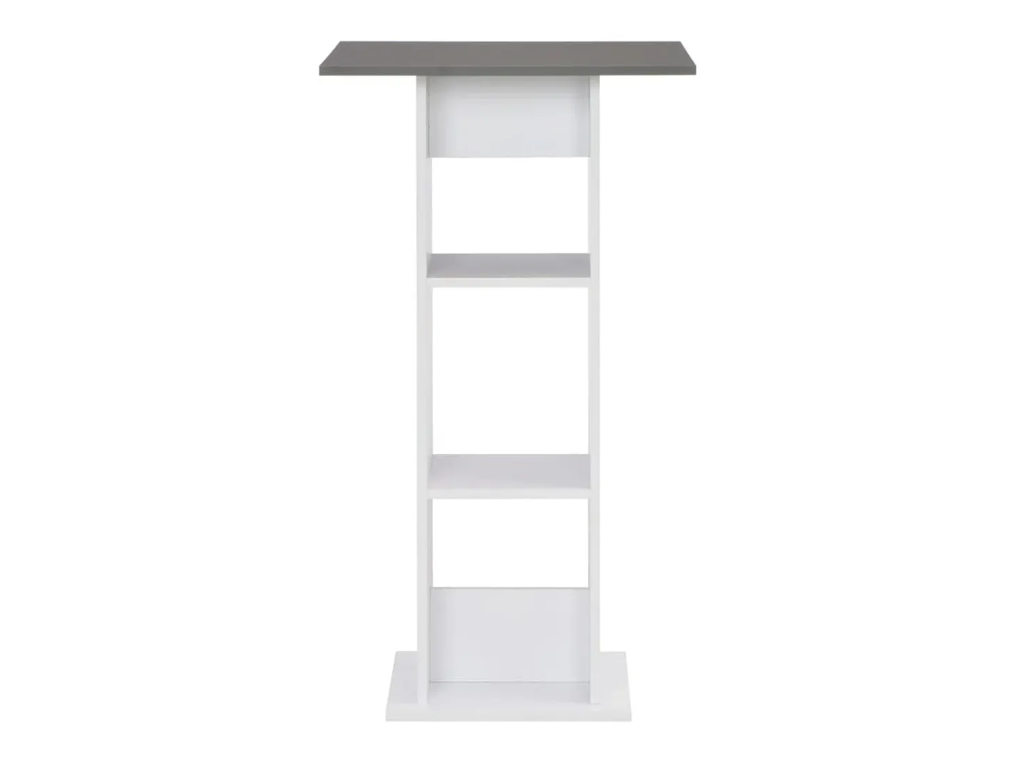 Móvel de bar 60x60x110 cm branco e antracite PT264559