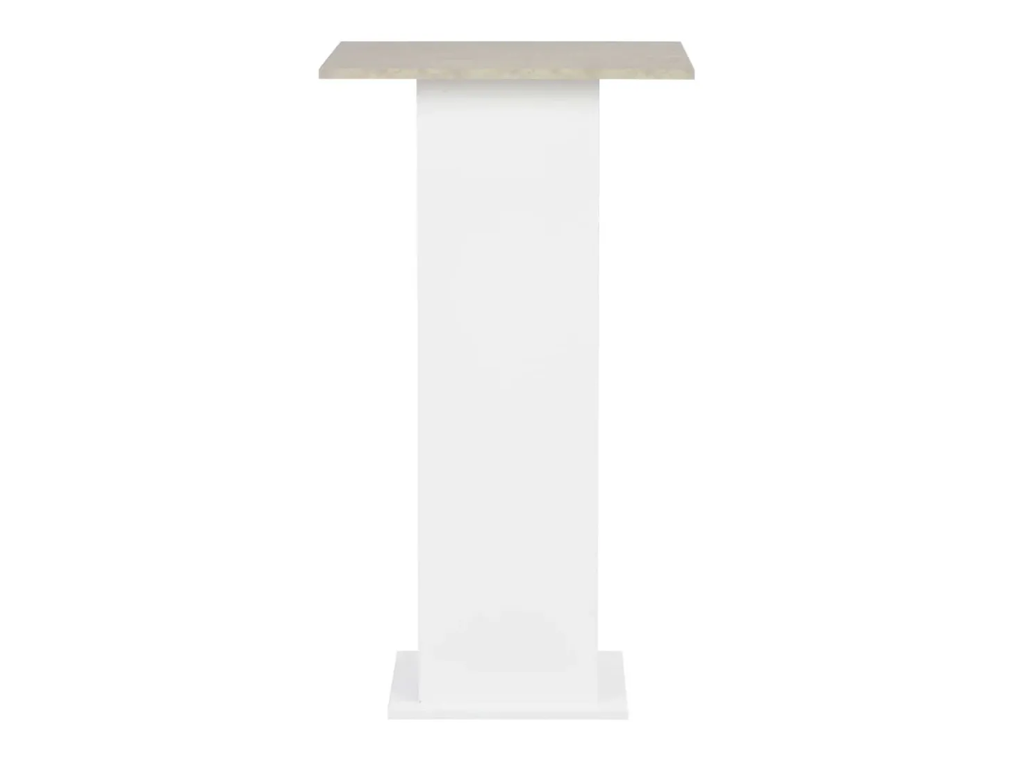 Móvel de bar 60x60x110 cm branco e cinzento cimento PT379754