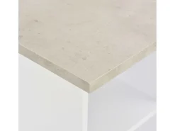 Móvel de bar 60x60x110 cm branco e cinzento cimento PT379754
