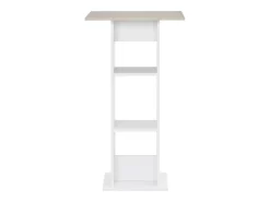 Móvel de bar 60x60x110 cm branco e cinzento cimento PT379754