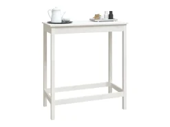 Móvel de bar 100x50x110 cm madeira de pinho maciça branco PT322790
