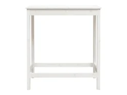 Móvel de bar 100x50x110 cm madeira de pinho maciça branco PT322790