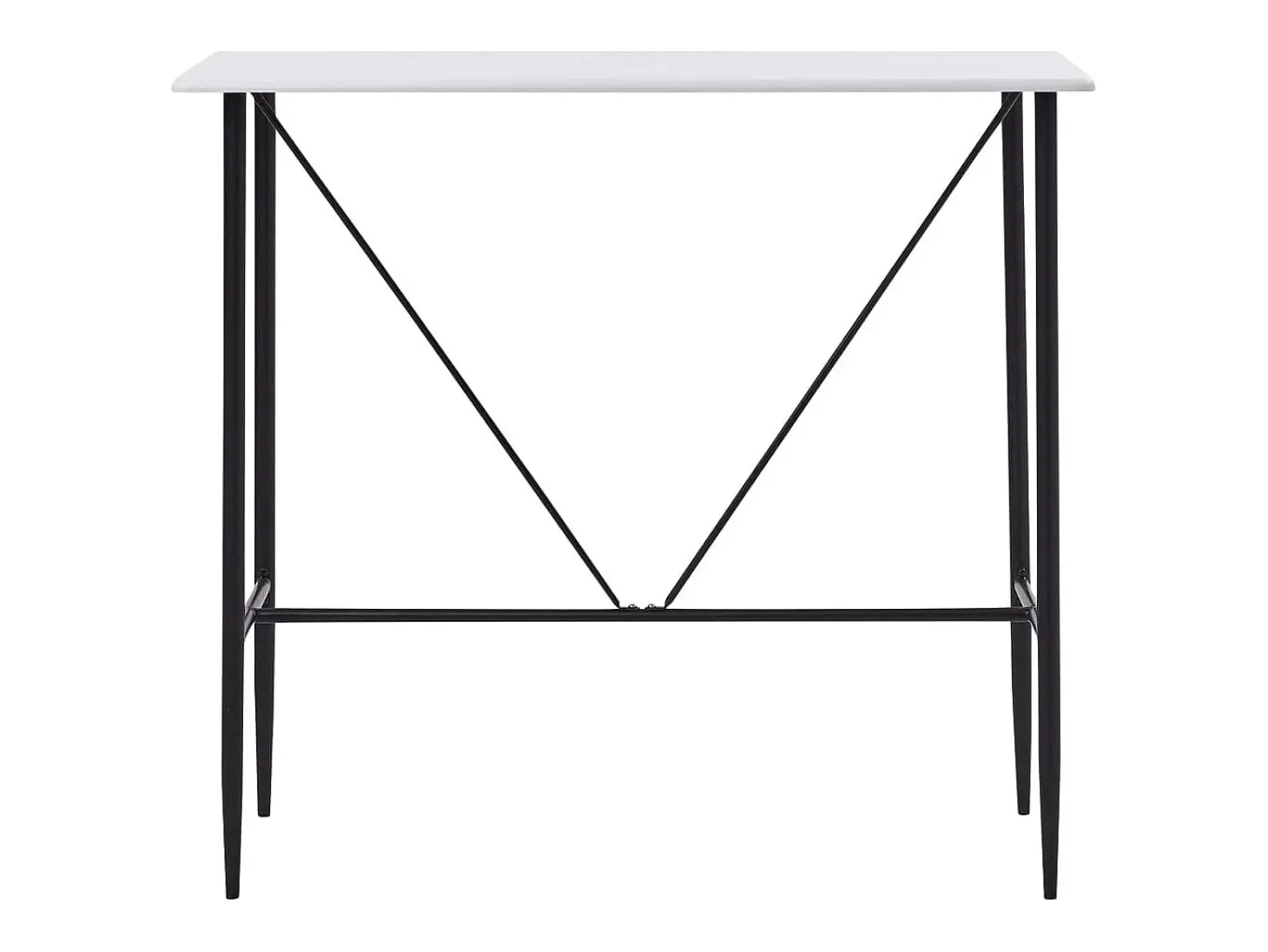 Móvel de bar 120x60x110 cm MDF branco PT437749