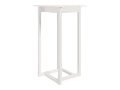 Móvel de bar 60x60x110 cm pinho maciço branco PT576080