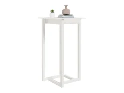 Móvel de bar 60x60x110 cm pinho maciço branco PT576080