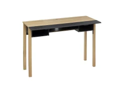 Móvel de entrada Extensio Hallway Carvalho e Cinza 111 cm
