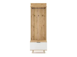 Móvel de entrada Nordic D carvalho evoke / tabilla / branco 65 cm