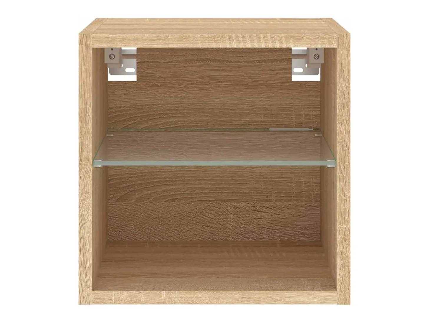Móvel de parede p/ TV c/ luzes LED 30x28,5x30cm carvalho sonoma