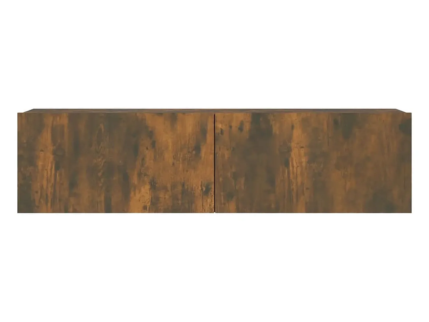 Móvel de parede para TV em carvalho fumado 120 x 30 x 30 cm madeira de engenharia castanha 02_0024280