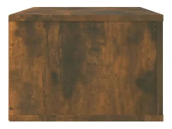 Móvel de parede para TV em carvalho fumado 80 x 36 x 25 cm madeira de engenharia castanha 02_0024288