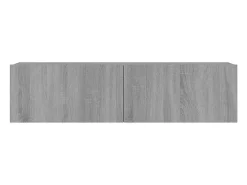 Móvel de parede para TV Sonoma 120 x 30 x 30 cm madeira engenheirada cinza 02_0024282