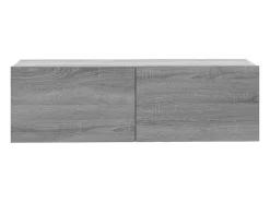 Móvel de parede para TV Sonoma 100 x 30 x 30 cm madeira engenheirada cinza 02_0024281