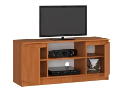 Móvel de TV 120 cm com 2 Portas e 1 Prateleira - Acabamento Fosco Amieiro