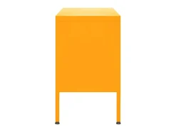 Móvel de TV aço 105x35x50 cm amarelo mostarda PT626698
