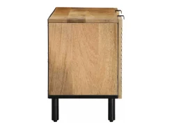 Móvel de TV castanho 105x33x46 cm madeira de mangueira maciça