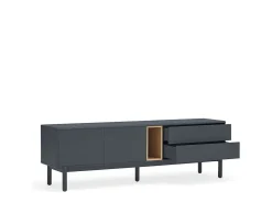 Móvel de TV cinza antracite 180x40 cm