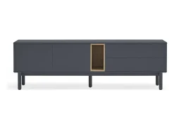 Móvel de TV cinza antracite 180x40 cm