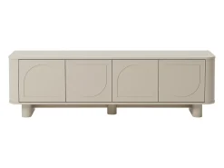 Móvel de TV com 4 portas - Taupe - BRISTANA