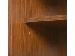 Móvel de TV com 2 portas de correr de vime e 2 gavetas, em folheado de nogueira castanha