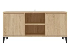 Móvel de TV com pernas em metal 103,5x35x50 cm carvalho sonoma