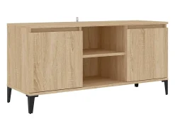 Móvel de TV com pernas em metal 103,5x35x50 cm carvalho sonoma