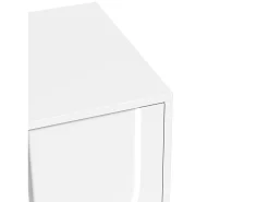 Móvel de TV com pés de madeira - 180 x 40 x 42 cm - com 2 gavetas + 4 portas - aglomerado - branco