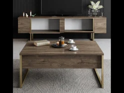 Móvel de TV contemporâneo antracite com arrumação - 160 cm