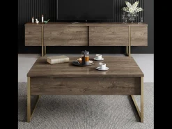 Móvel de TV contemporâneo antracite com arrumação - 160 cm
