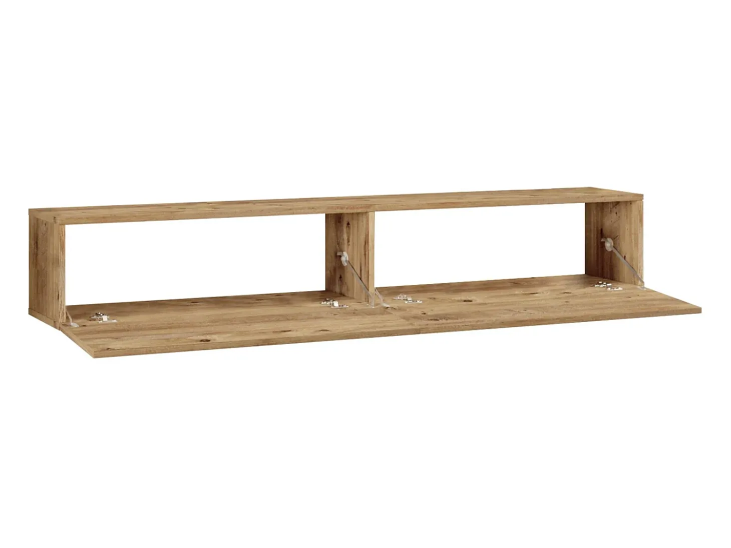 Móvel de TV de parede com 2 portas - Luz natural - AUBEPINA