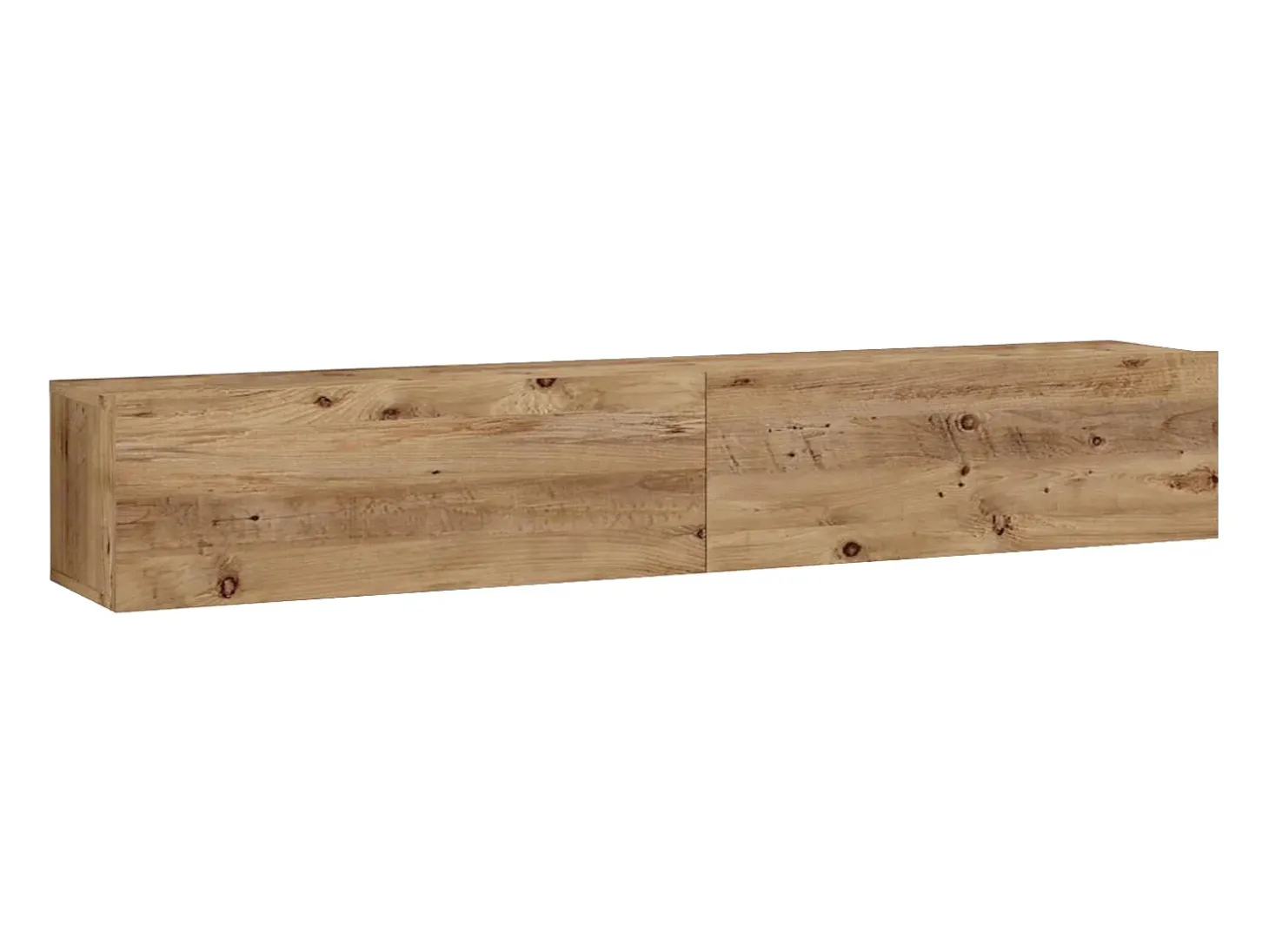 Móvel de TV de parede com 2 portas - Luz natural - AUBEPINA