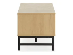 Móvel de TV Isis 2 Portas Cor Carvalho e Metal Preto, 120 cm