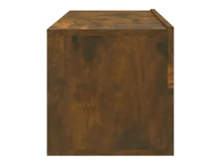 Móvel de TV multimídia de parede prateleira para TV suporte para TV sala de jantar sala de estar quarto 4 peças carvalho defumado 100 x 30 x 30 cm marrom 02_0029077